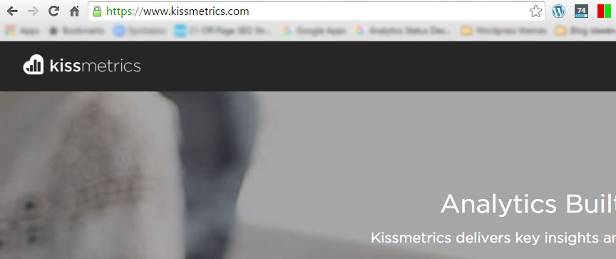 seo probleem: Kissmetrics op NoIndex