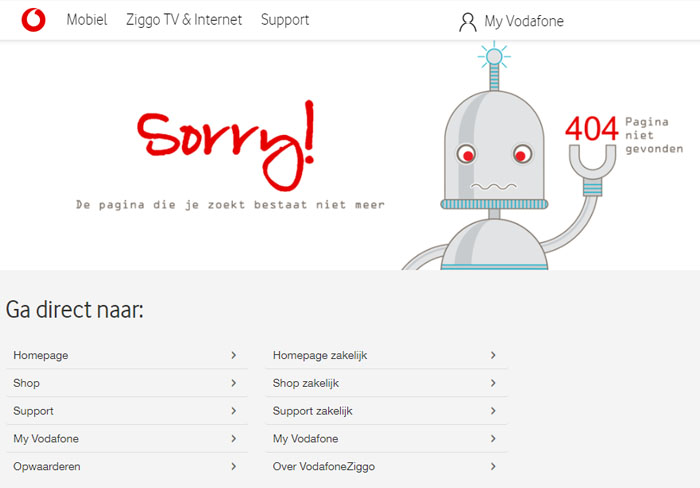 Vodafone 404