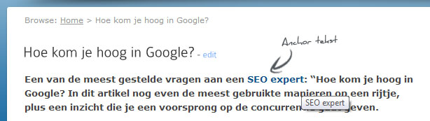 Anchor tekst Anchor tekst