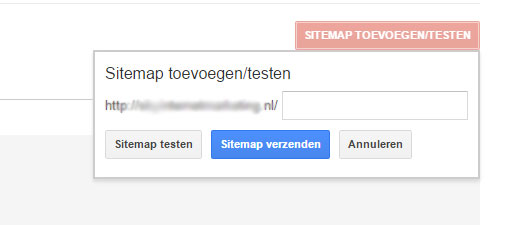 sitemap toevoegen